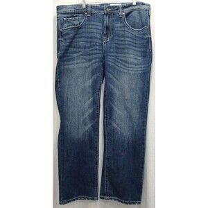 TK Axel Bootcut Jeans Men’s 38x32 Embroidered Flap Pockets Y2K Denim